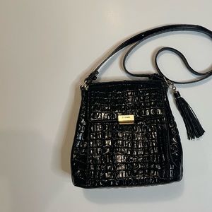 Brahmin Crossbody, Margo, Black Melbourne, Preowned